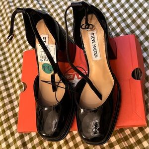 Steve Madden Black Patent Leather Heels